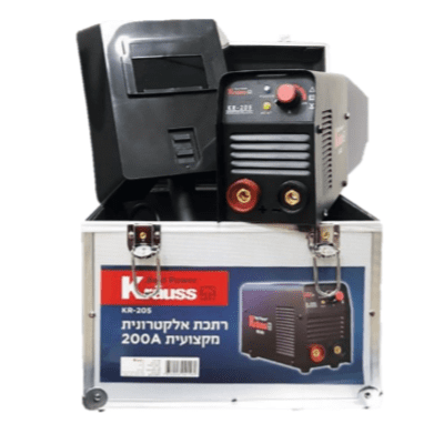 רתכת אלקטרונית מקצועית 200A כולל מזוודה ומסיכת ריתוך – KRAUSS KR-250A