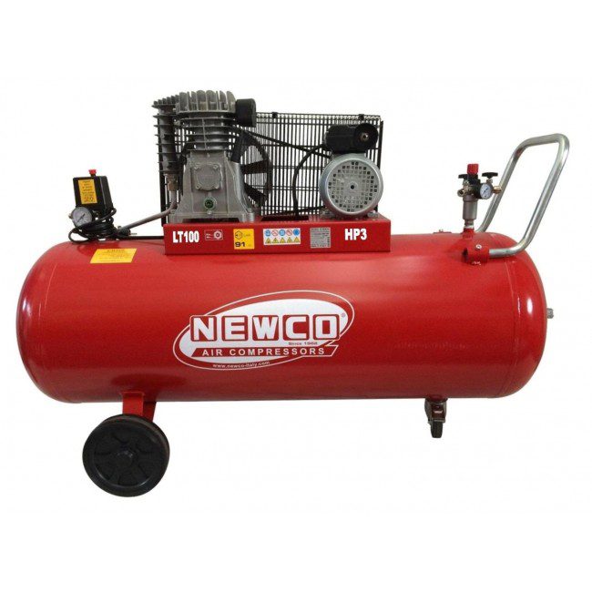 מדחס 100 ליטר 3 כ”ס 400V תוצרת איטליה – NEWCO N2.8S1003TK