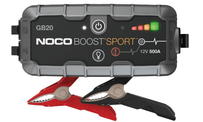 נוקו NOCO GB20 – בוסטר התנעה אלקטרוני 12V 500A לרכבי בנזין בנפח עד 4 ל’