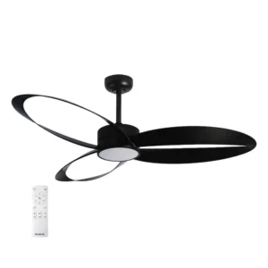 מאוורר תקרה "25W CHILL 52 עם שלט – שחור SEMICOM